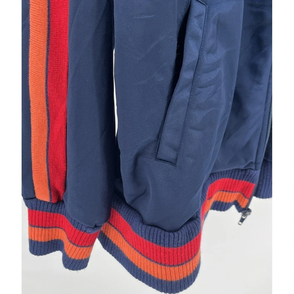Vintage Wilson Full Zip Warmup Track Jacket Ring Collar Retro Sportswear Mens XL